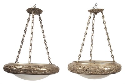 Lot 286 - Pair of Louis XVI Style Silvered Wood and...