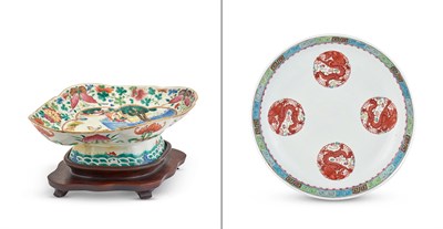 Lot 1122 - Two Chinese Enameled Porcelain Articles Late...