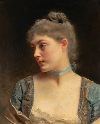 Lot 56 - Gustave Jean Jacquet French, 1846-1909...
