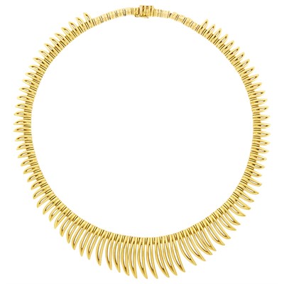 Lot 115 - Gold Fringe Necklace, France