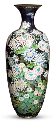 Lot 1219 - A Large Japanese Cloisonné Enamel Floor Vase...
