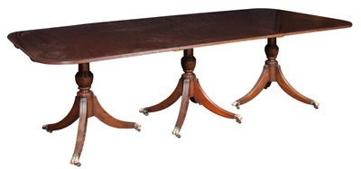 Lot 362 - George III Style Mahogany Triple Pedestal...