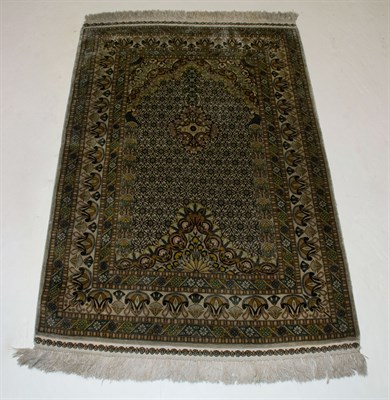Lot 276 - Sino Qum Silk Prayer Rug China, contemporary...