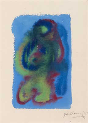 Lot 9 - Michael Goldberg American, 1924-2007 Blue,...