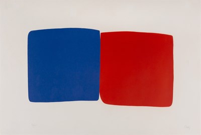 Lot 86 - Ellsworth Kelly (1923-2015) DARK BLUE AND RED...