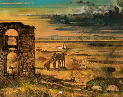 Lot 1066 - Eugene Berman Russian, 1896-1972 Storm over...