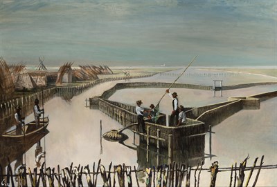 Lot 1110 - Leonid Berman Russian, 1896-1976 Comacchio,...