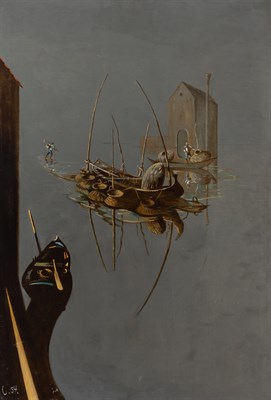 Lot 1109 - Leonid Berman Russian, 1896-1976 Near Burano,...