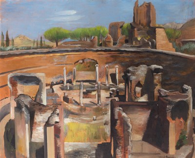 Lot 12 - Leonid Berman Russian, 1896-1976 Ruins, 1924...