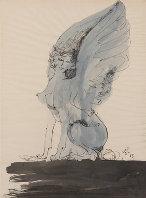 Lot 20 - 20th Century School Sphinx, 1958 Signed with...
