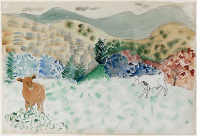 Lot 1131 - Sally Michel Avery American, 1902-2003 Cow and...