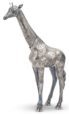 Lot 208 - Portuguese Silver Figure of a Giraffe Manuel...