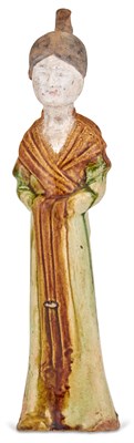 Lot 1095 - A Chinese Sancai-Glazed Pottery Figure of a...
