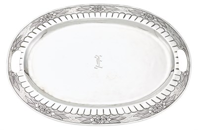 Lot 277 - Mexican Sterling Silver Two-Handled Tray...
