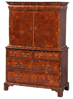 Lot 99 - William III Oyster-Veneered Olivewood and...