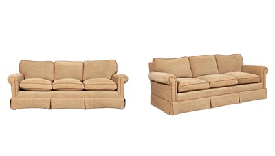 Lot 314 - Pair of Upholstered Sofas Height 29 1/2 inches,...