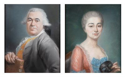 Lot 61 - French School 18th century Portrait of a Lady...