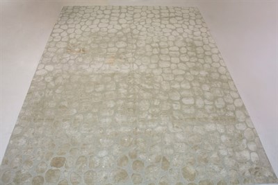 Lot 355 - Silk and Wool Tibetan Carpet Nepal,...