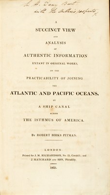 Lot 80 - [PANAMA CANAL] PITMAN, ROBERT BIRKS. A...