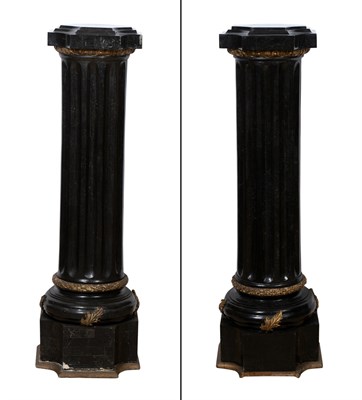 Lot 382 - Pair of Neoclassical Style Black...