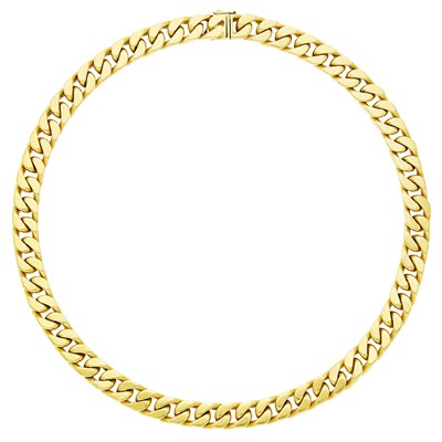 Lot 120 - Bulgari Gold Curb Link Necklace