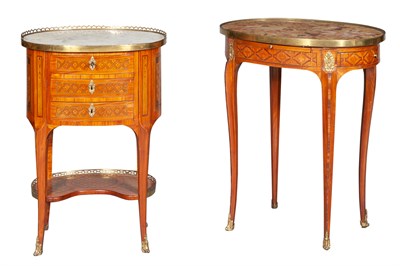 Lot 381 - Two Louis XV/XVI Transitional Style...