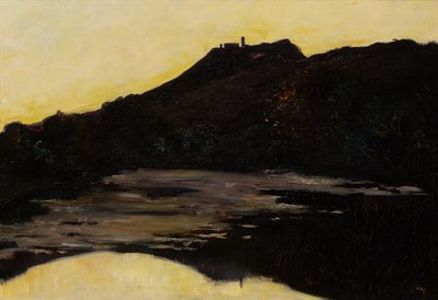 Lot 25 - Lesser Ury German, 1861-1931 Burg am Fluss,...