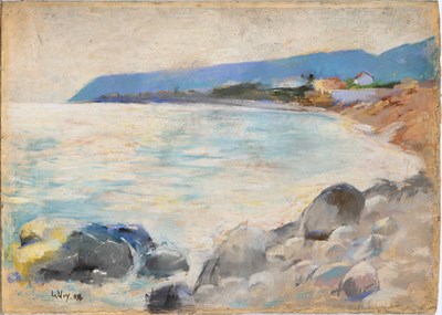 Lot 26 - Lesser Ury German, 1861-1931 Mediterrane...