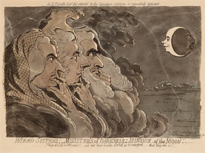 Lot 76 - James Gillray (1756-1815) WIERD-SISTERS;...