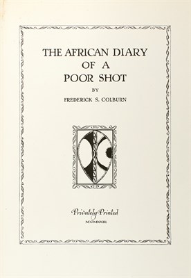 Lot 166 - COLBURN, FREDERICK S. The African Diary of a...