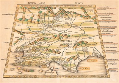 Lot 63 - [MAPS-INDIA] [WALDSEEMULLER, MARTIN]. Decima...