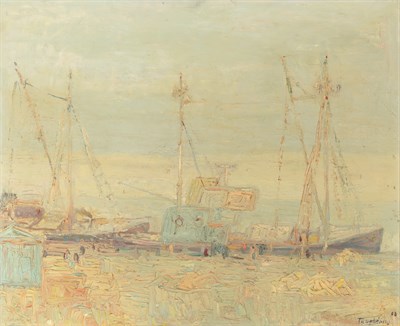 Lot 1075 - Jacques Truphemus French, 1922-2017 Port Scene...