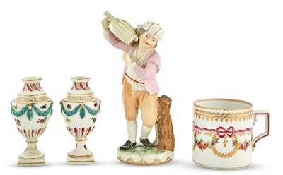 Lot 200 - Group of Vienna Porcelain Articles Comprising...