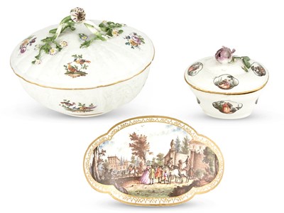 Lot 243 - Meissen Porcelain Covered Tureen 18th Century...