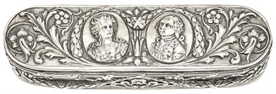 Lot 32 - Continental Silver Snuff Box Late 19th/ early...
