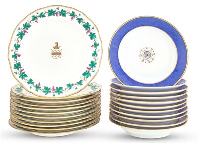 Lot 24 - Two Sets of Continental Porcelain Plates...