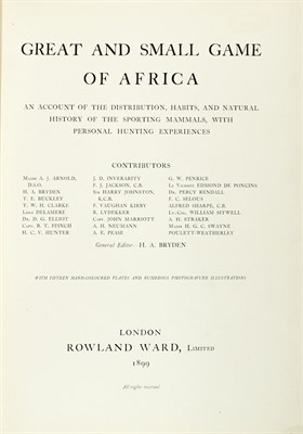 Lot 165 - [BIG GAME-AFRICA] BRYDEN, HENRY ANDERSON. The...