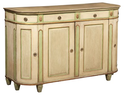Lot 227 - Swedish Neoclassical Green-Painted and...