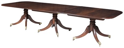 Lot 228 - George IV Mahogany Three-Pedestal Dining Table...