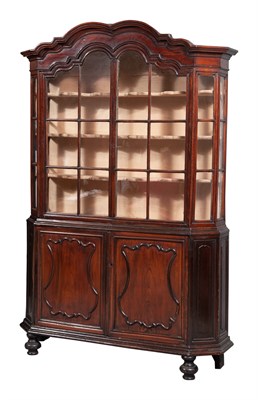 Lot 232 - Dutch Baroque Faux-Grained Display Cabinet...