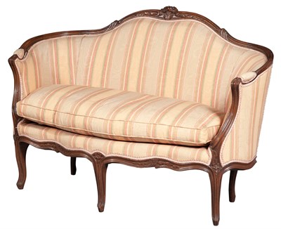 Lot 237 - Louis XV Style Silk-Upholstered Beechwood...