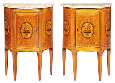 Lot 241 - Pair of Louis XVI Style Tulipwood and...