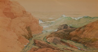 Lot 11 - Robert Arthur American, 1850-1914 The Sea at...