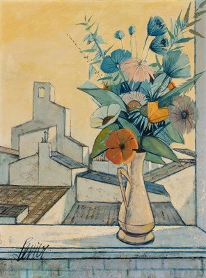 Lot 50 - Charles Levier American, 1920-2003 Fleurs Sur...