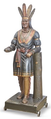 Lot 1401 - Carved and Polychrome Painted Tobacconist...