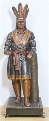 Lot 1401 - Carved and Polychrome Painted Tobacconist...