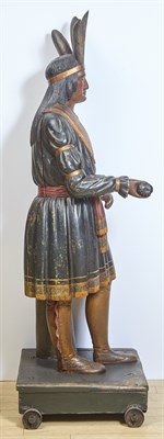 Lot 1401 - Carved and Polychrome Painted Tobacconist...