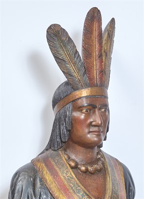 Lot 1401 - Carved and Polychrome Painted Tobacconist...