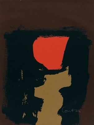 Lot 48 - Sister Mary Corita Kent (1918-1986) RED MOON...
