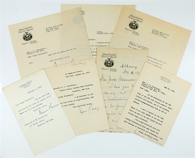 Lot 28 - CARDOZO, BENJAMIN N.[ATHAN] Seven letters (one...